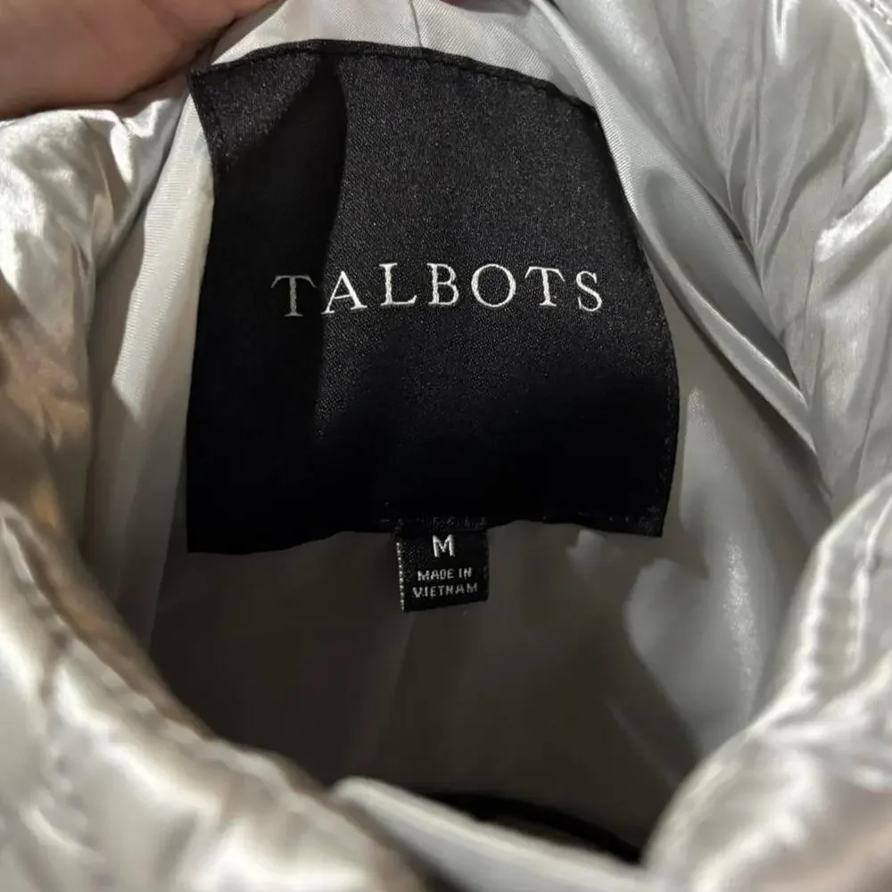 Talbots metallic silver
